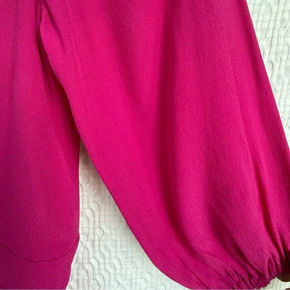 Farm Rio Allegris Fuscia Tie Front Flutter Dress SZ 8 NWT - Picture 6 of 10